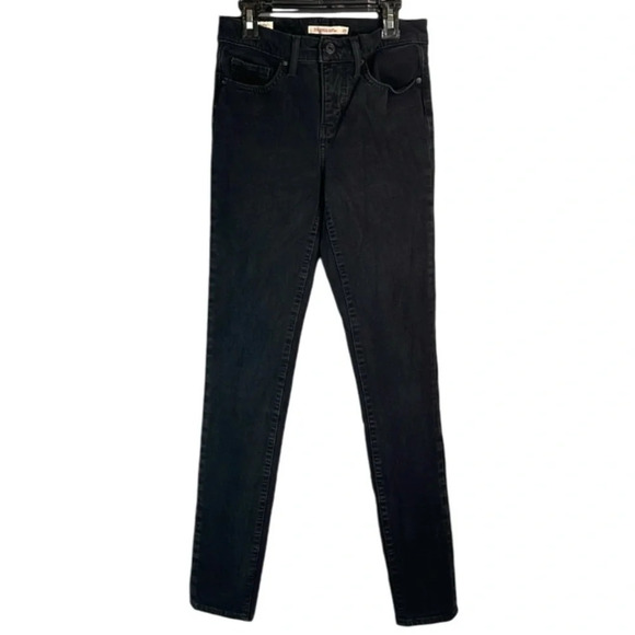 LEVIS Premium 311 Shaping Skinny Jeans Black Denim Black Tab Baddie Size 25 - Picture 3 of 13